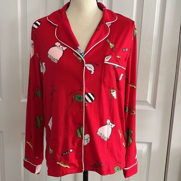 Kate Spade Holiday PJ Top - Picture 10 of 11